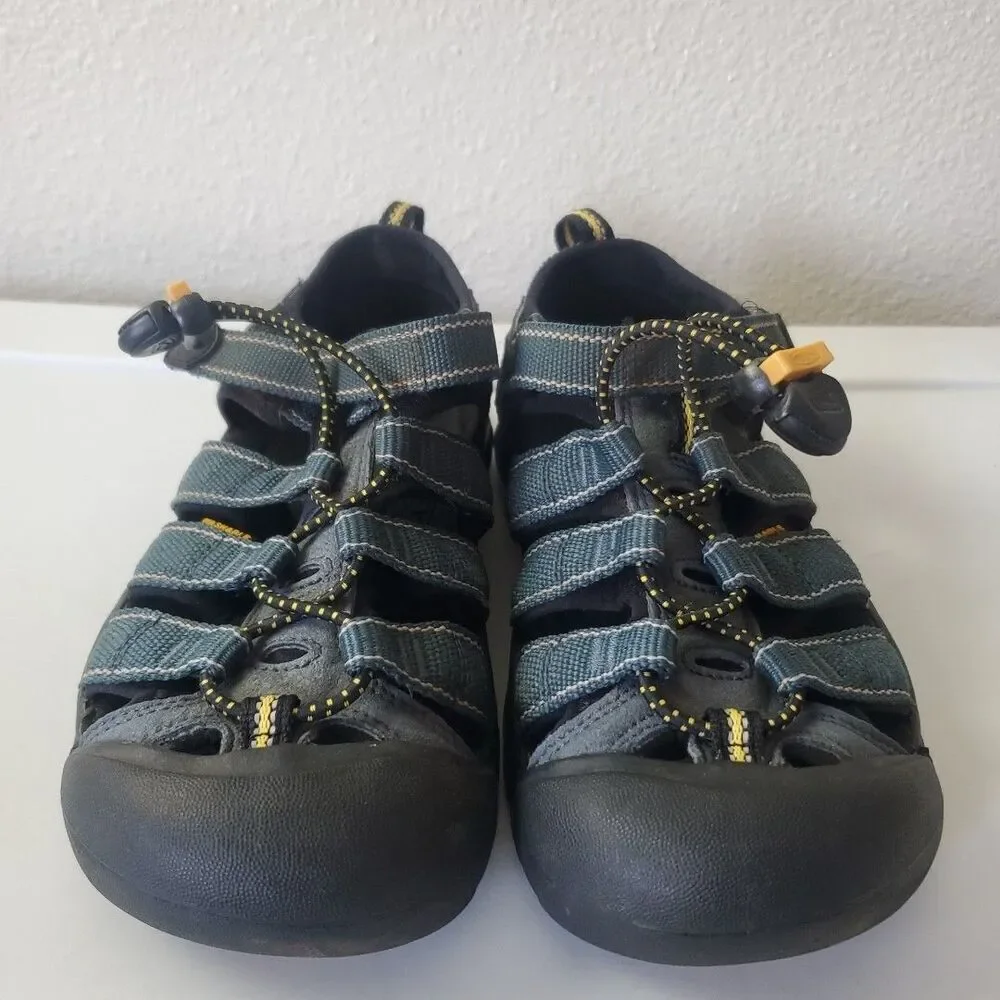 Keen Newport H2 Kids Blue Black Waterproof Hiking Water Sandals Size 3 1006557